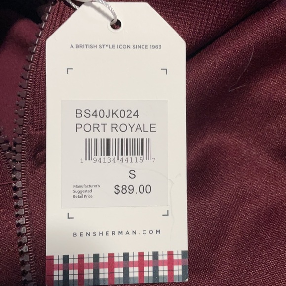 NWT Ben Sherman Lightweight Zipper Jacket - Picture 6 of 6